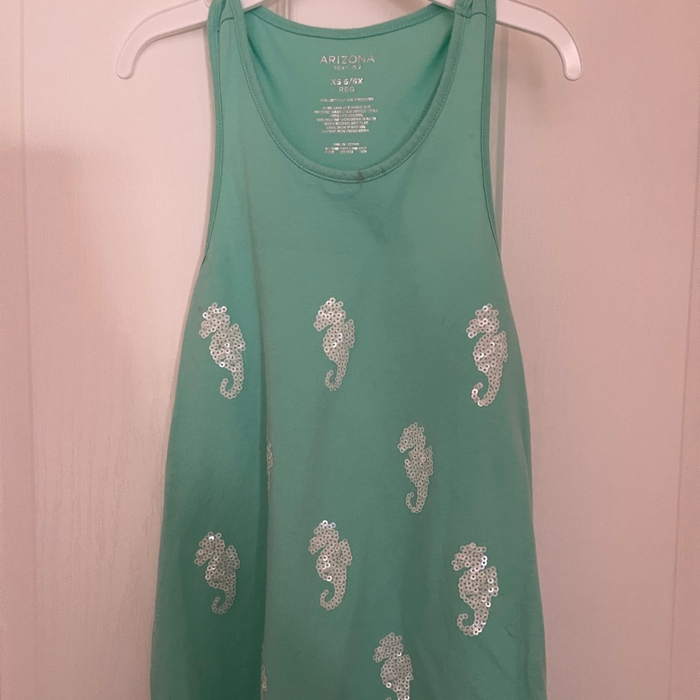 Arizona Girls Tank with Sequins. Size 6-6X